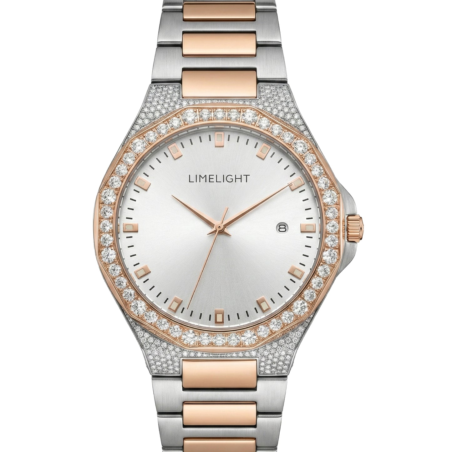 Gradiant Lustre, 41MM Round Case, Quartz Analogue Watch with Metal Strap for Men, 50M Water Resistance