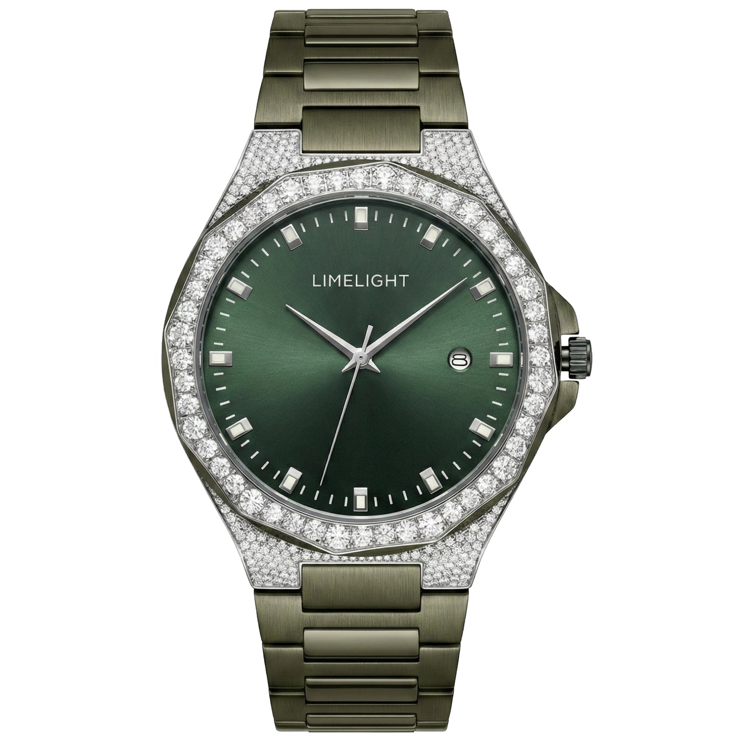 Gradiant Lustre, 41MM Round Case, Quartz Analogue Watch with Metal Strap for Men, 50M Water Resistance