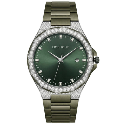 Gradiant Lustre, 41MM Round Case, Quartz Analogue Watch with Metal Strap for Men, 50M Water Resistance
