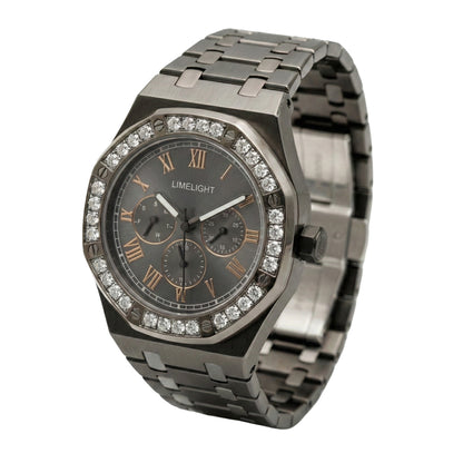 Octavia Royale, 42MM Round Case, Quartz Analogue Watch with Metal Strap for Men, 50 MM Water Resistance