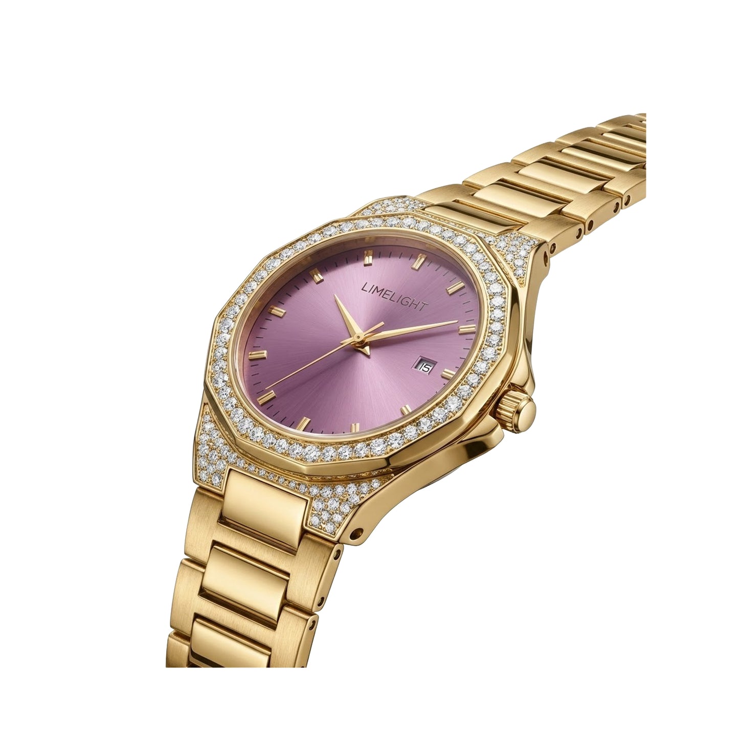 Classic Aveline, 34MM Round Case, Quartz Analogue Watch with Metal Strap for Women, 50M Water Resistance