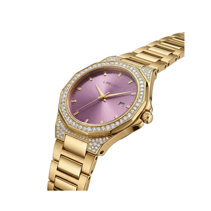 Classic Aveline, 34MM Round Case, Quartz Analogue Watch with Metal Strap for Women, 50M Water Resistance