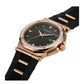 Pinstripe Baguette Edition, 43MM Round Case, Quartz Analogue Watch with Silicon Strap for Men, 50M Water Resistance