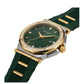 Pinstripe Baguette Edition, 43MM Round Case, Quartz Analogue Watch with Silicon Strap for Men, 50M Water Resistance