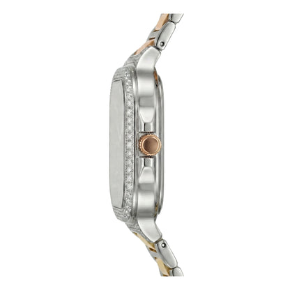 Meridian, 39MM Square Case, Quartz Analogue Watch with Metal Strap for Men, 50M Water Resistance