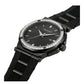 Pinstripe Baguette Edition, 43MM Round Case, Quartz Analogue Watch with Silicon Strap for Men, 50M Water Resistance