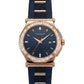 Pinstripe Baguette Edition, 43MM Round Case, Quartz Analogue Watch with Silicon Strap for Men, 50M Water Resistance