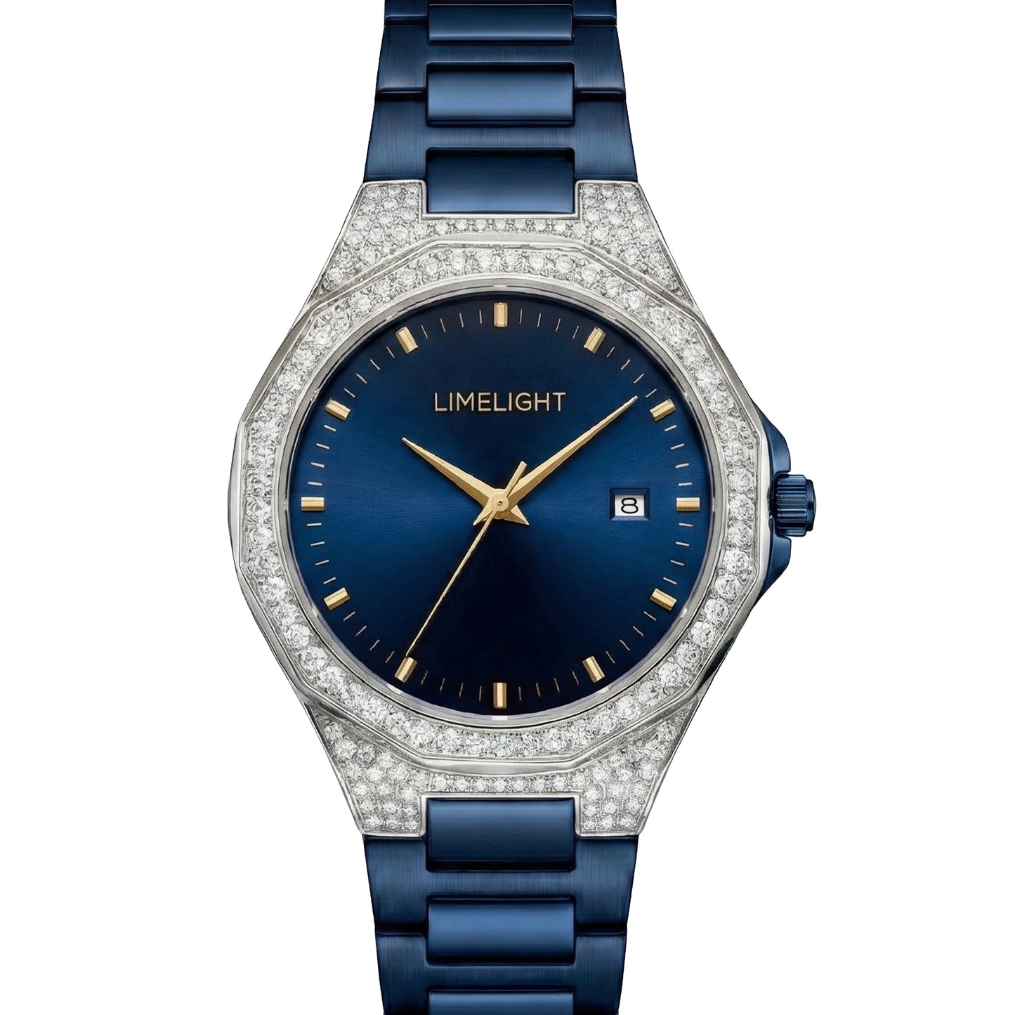 Gradiant Lustre, 41MM Round Case, Quartz Analogue Watch with Metal Strap for Men, 50M Water Resistance