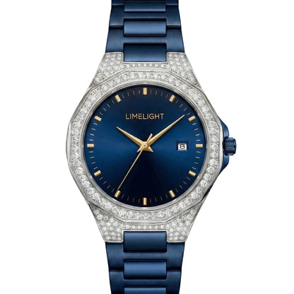 Gradiant Lustre, 41MM Round Case, Quartz Analogue Watch with Metal Strap for Men, 50M Water Resistance