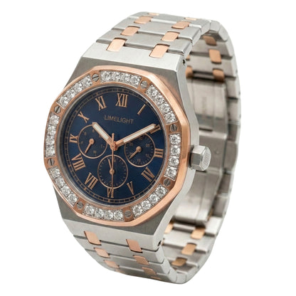 Octavia Royale, 42MM Round Case, Quartz Analogue Watch with Metal Strap for Men, 50 MM Water Resistance