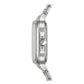 Meridian, 39MM Square Case, Quartz Analogue Watch with Metal Strap for Men, 50M Water Resistance