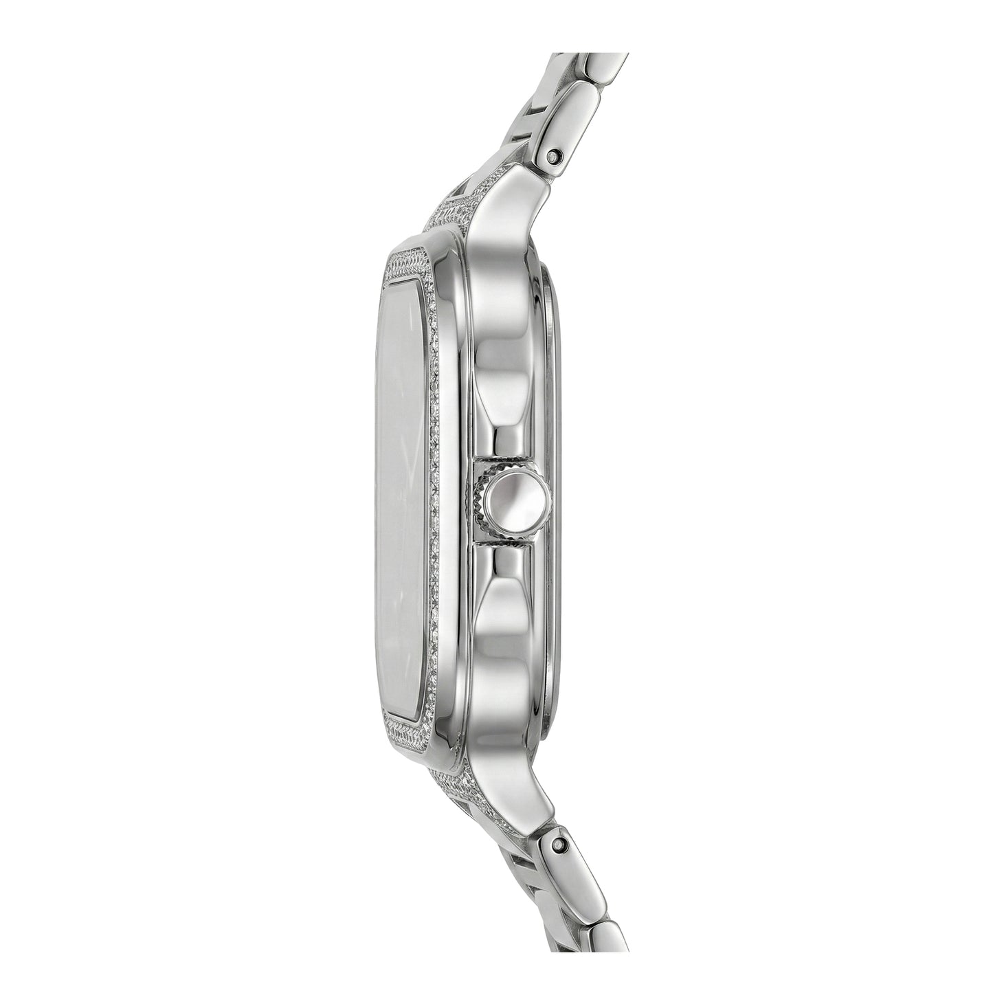 Meridian, 39MM Square Case, Quartz Analogue Watch with Metal Strap for Men, 50M Water Resistance