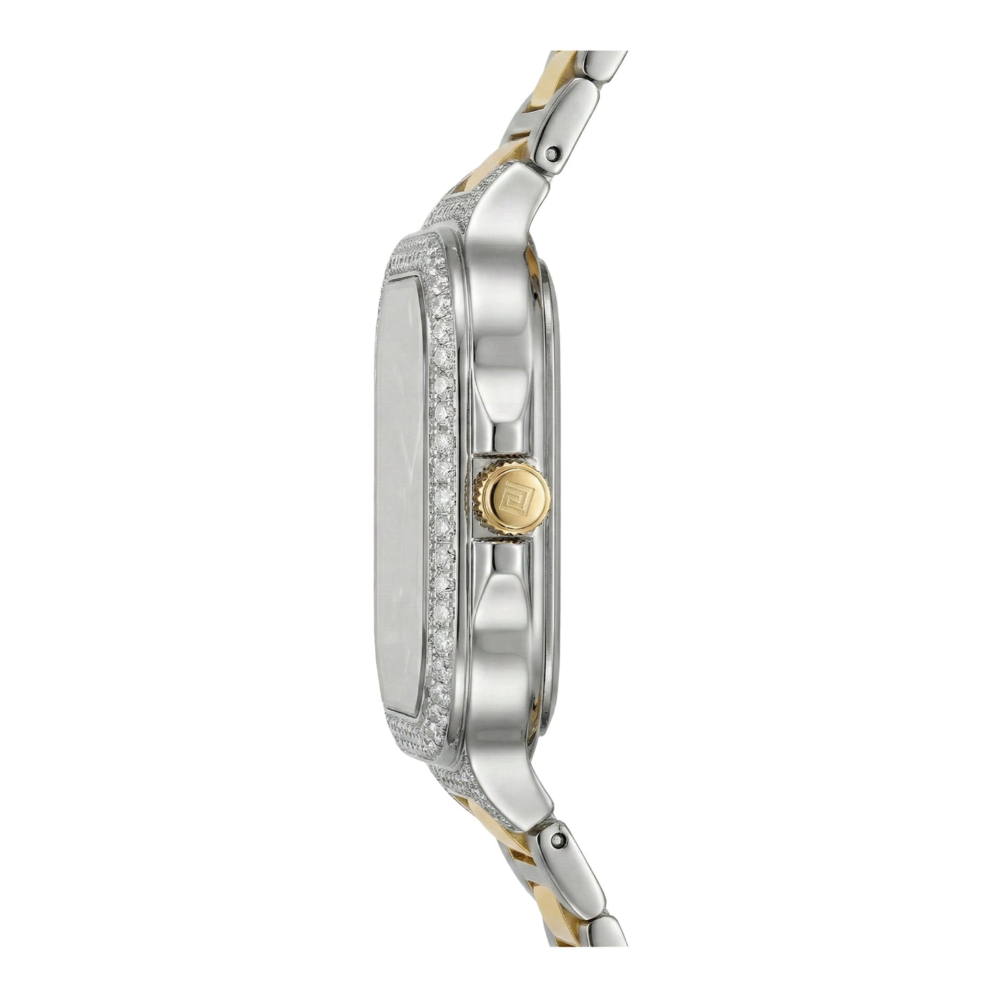 Meridian, 39MM Square Case, Quartz Analogue Watch with Metal Strap for Men, 50M Water Resistance