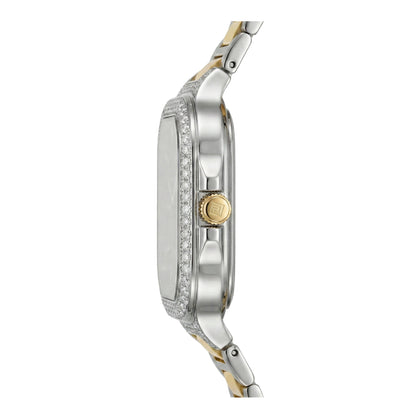 Meridian, 39MM Square Case, Quartz Analogue Watch with Metal Strap for Men, 50M Water Resistance