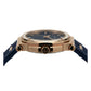 Pinstripe Baguette Edition, 43MM Round Case, Quartz Analogue Watch with Silicon Strap for Men, 50M Water Resistance
