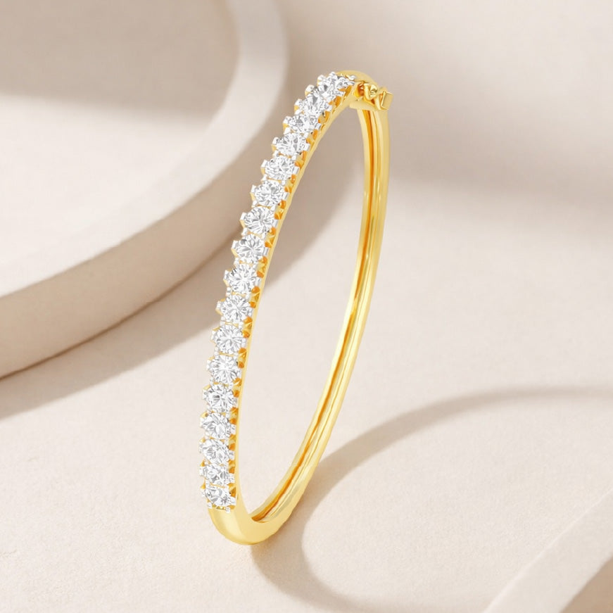 Statement Strand Diamond Kada Bracelet