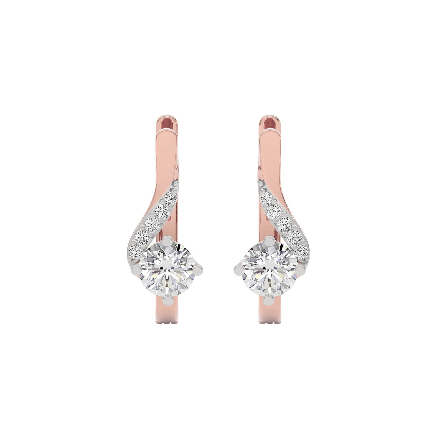 Purity Whisper Diamond Studs 18 KT / Rose Gold