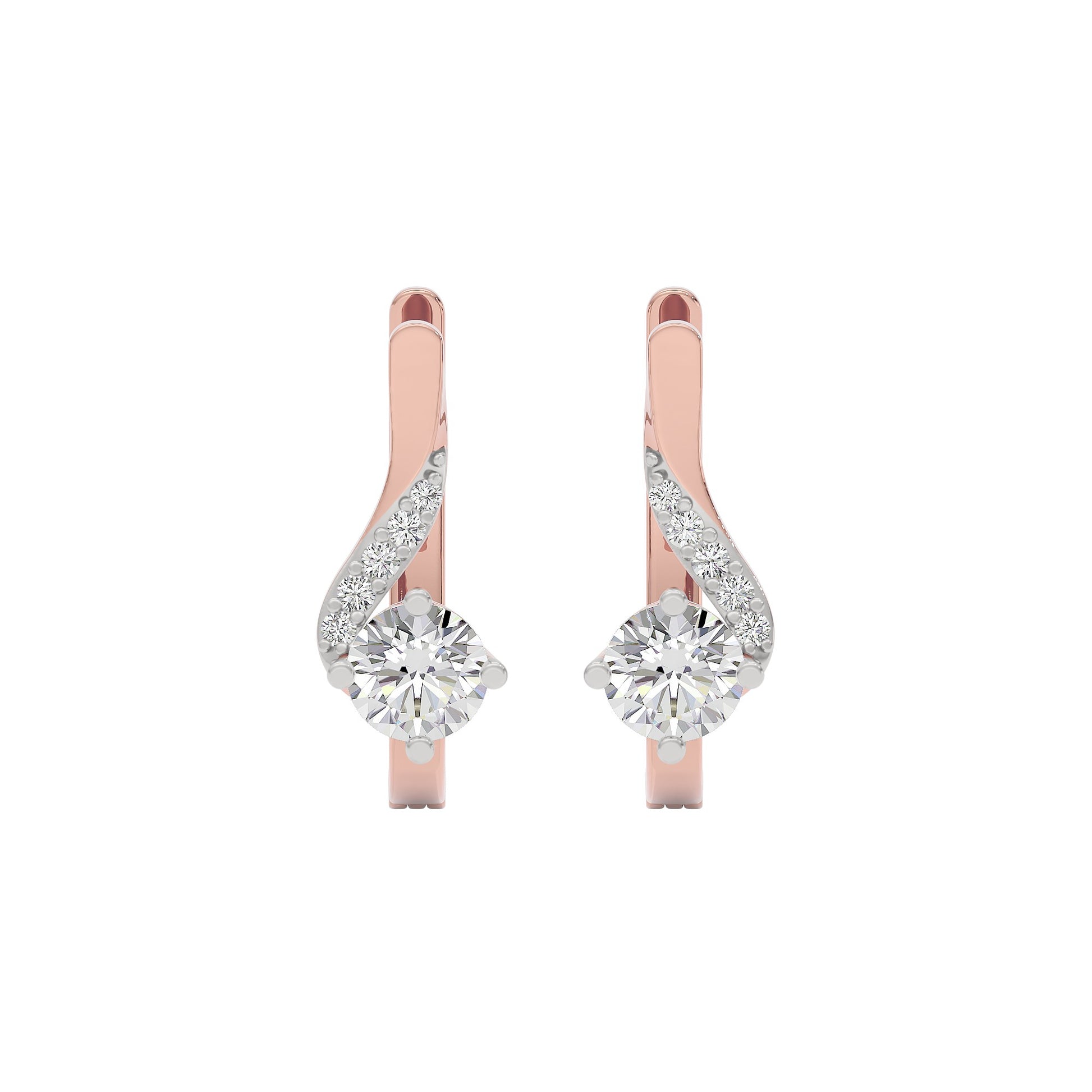 Purity Whisper Diamond Studs 18 KT / Rose Gold