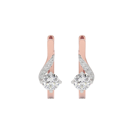 Purity Whisper Diamond Studs 18 KT / Rose Gold