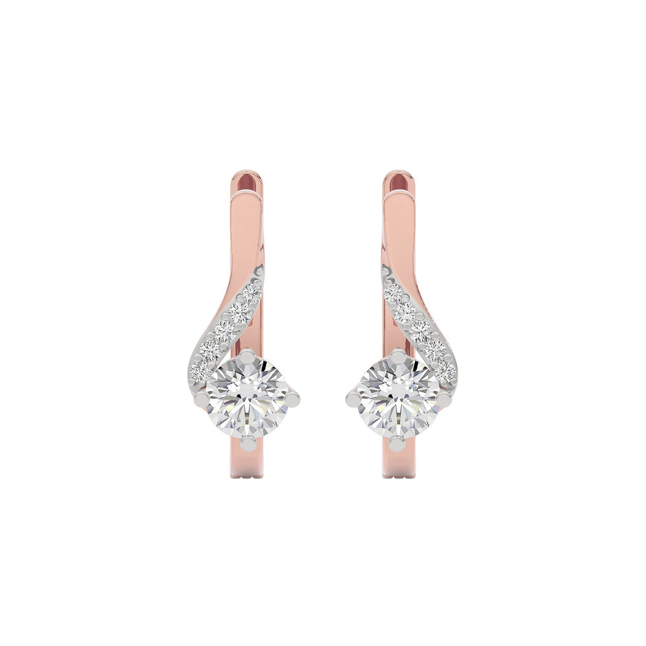 Purity Whisper Diamond Studs 18 KT / Rose Gold