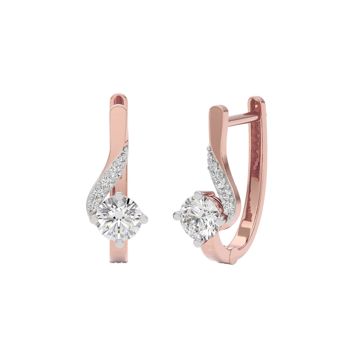 Purity Whisper Diamond Studs 18 KT / Rose Gold