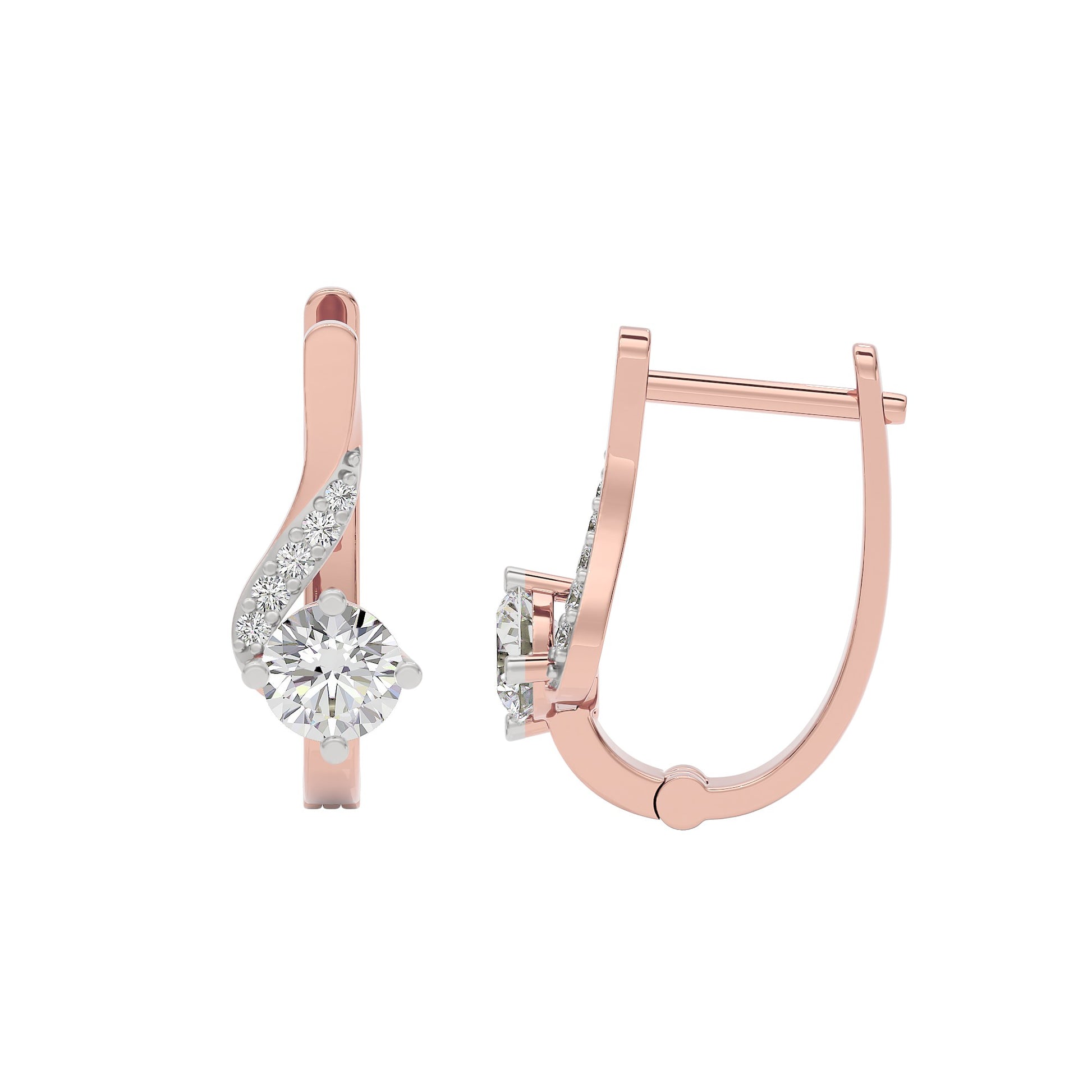 Purity Whisper Diamond Studs 18 KT / Rose Gold