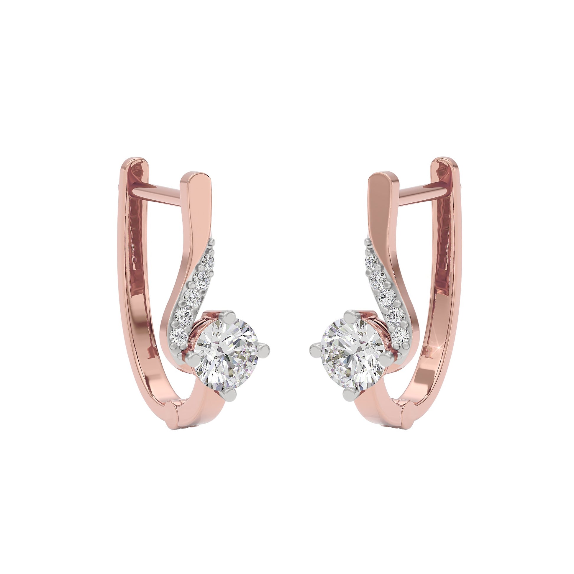 Purity Whisper Diamond Studs 18 KT / Rose Gold
