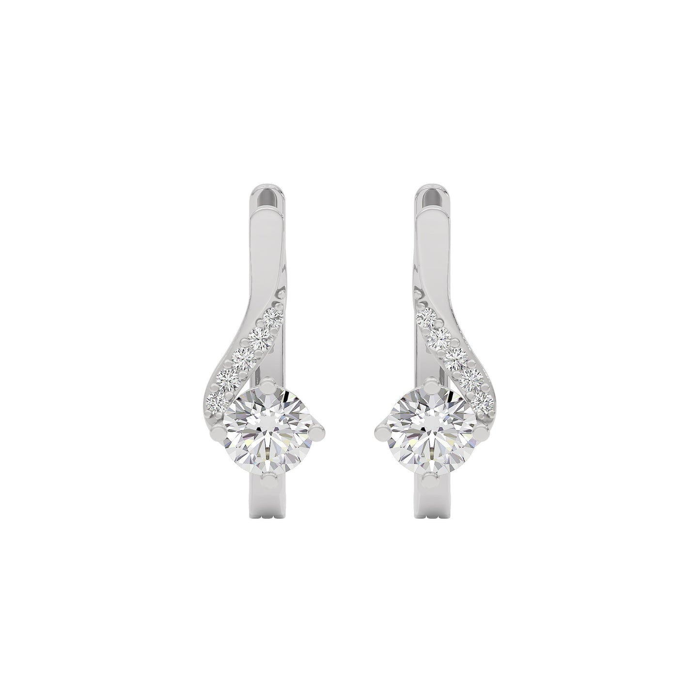 Purity Whisper Diamond Studs 18 KT / White Gold