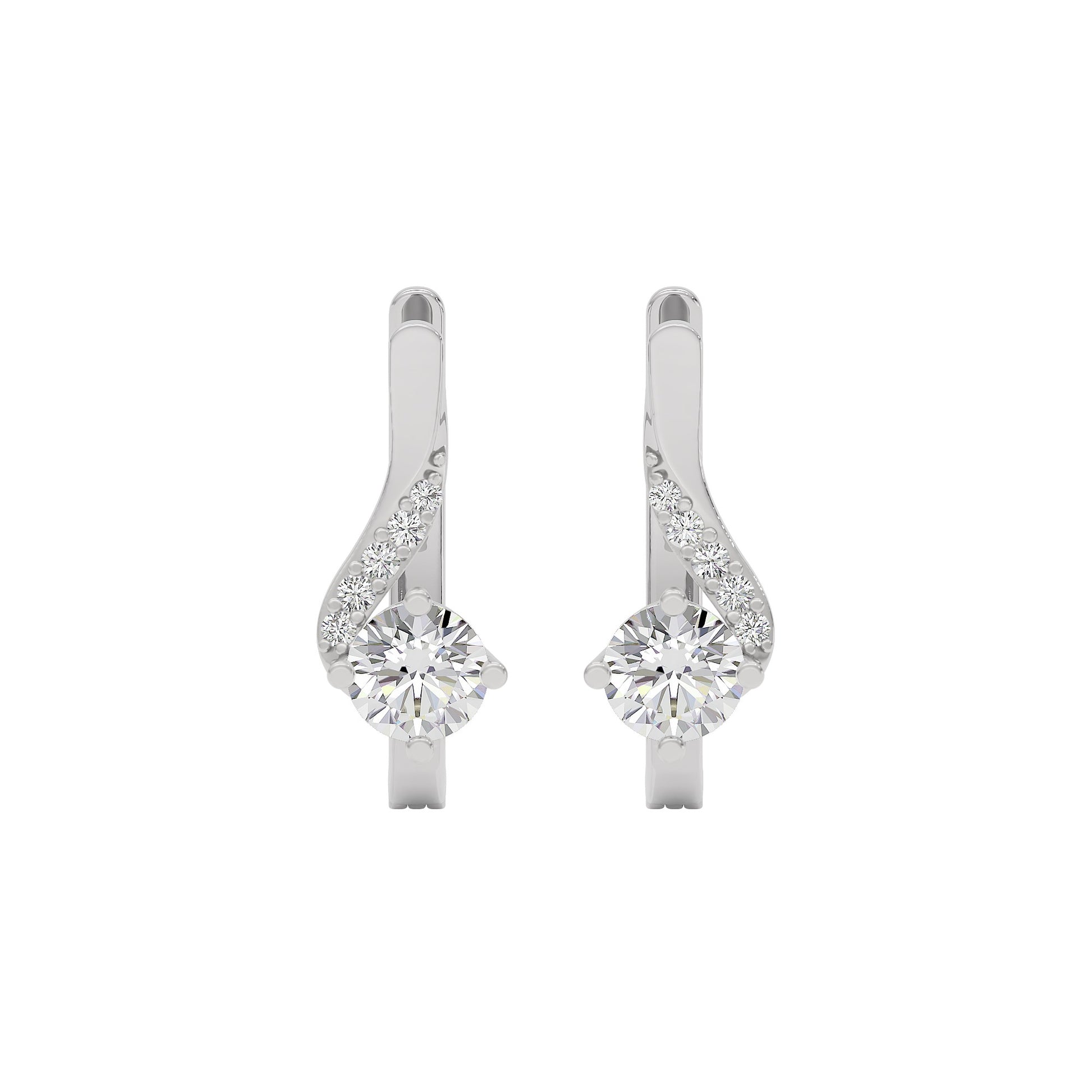 Purity Whisper Diamond Studs 18 KT / White Gold