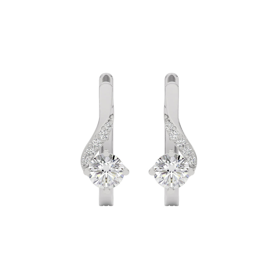 Purity Whisper Diamond Studs 18 KT / White Gold