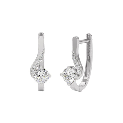 Purity Whisper Diamond Studs 18 KT / White Gold