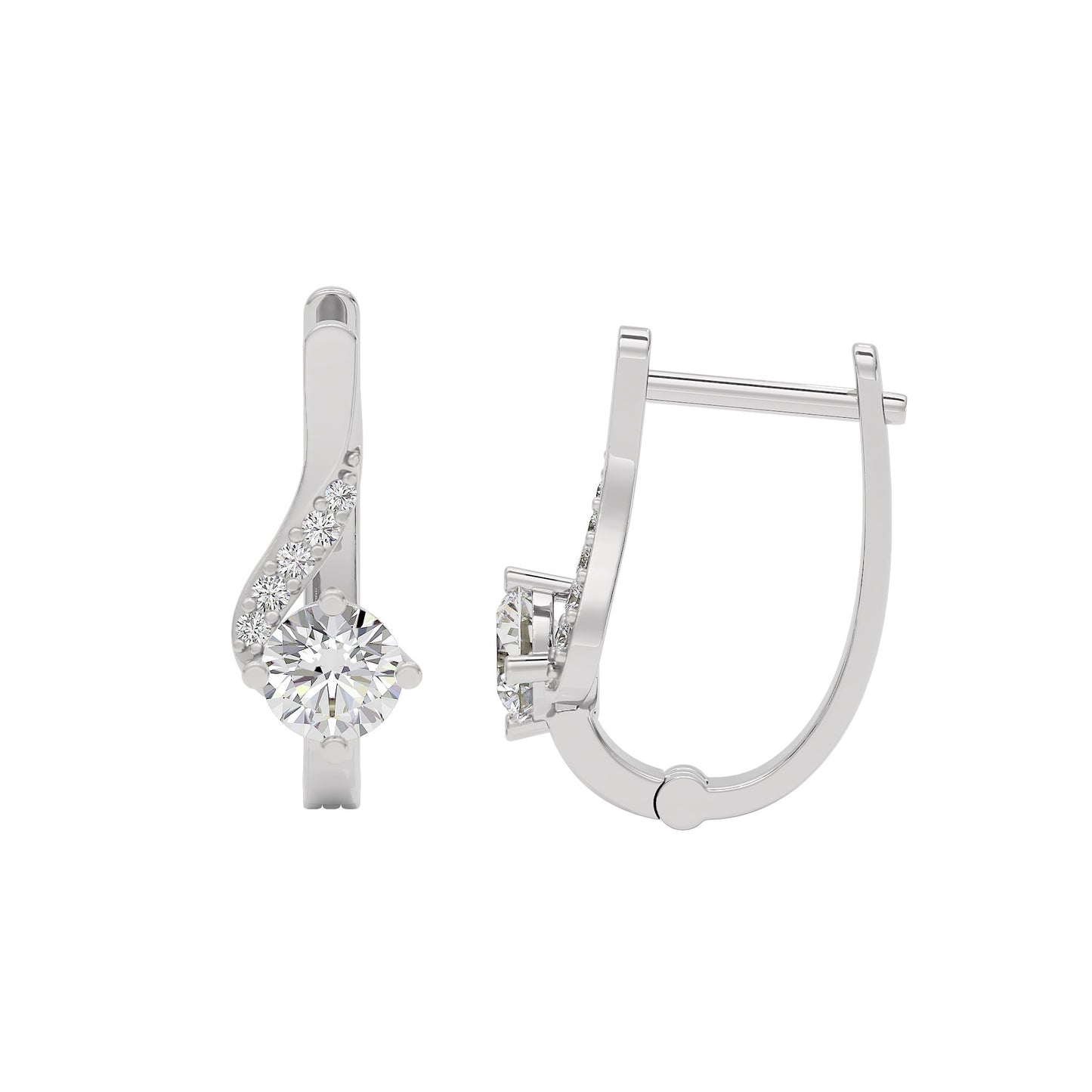 Purity Whisper Diamond Studs 18 KT / White Gold