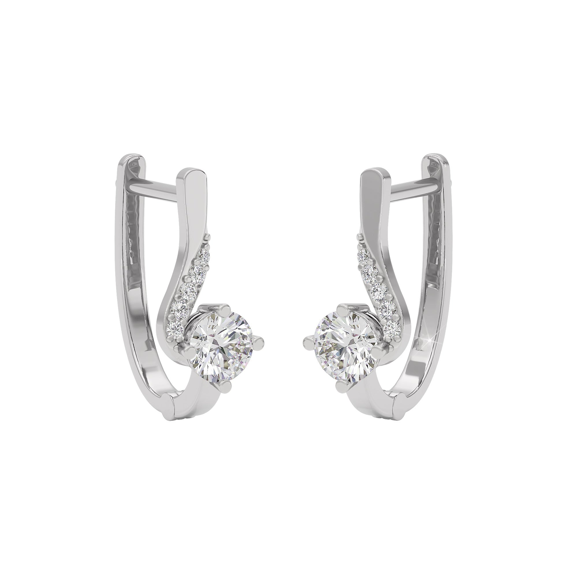 Purity Whisper Diamond Studs 18 KT / White Gold