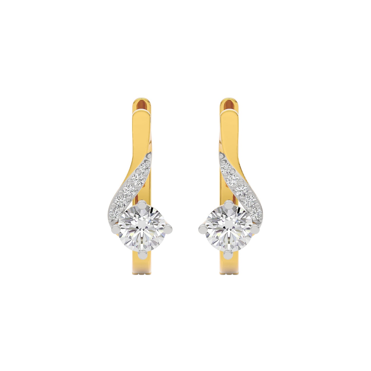 Purity Whisper Diamond Studs 18 KT / Yellow Gold