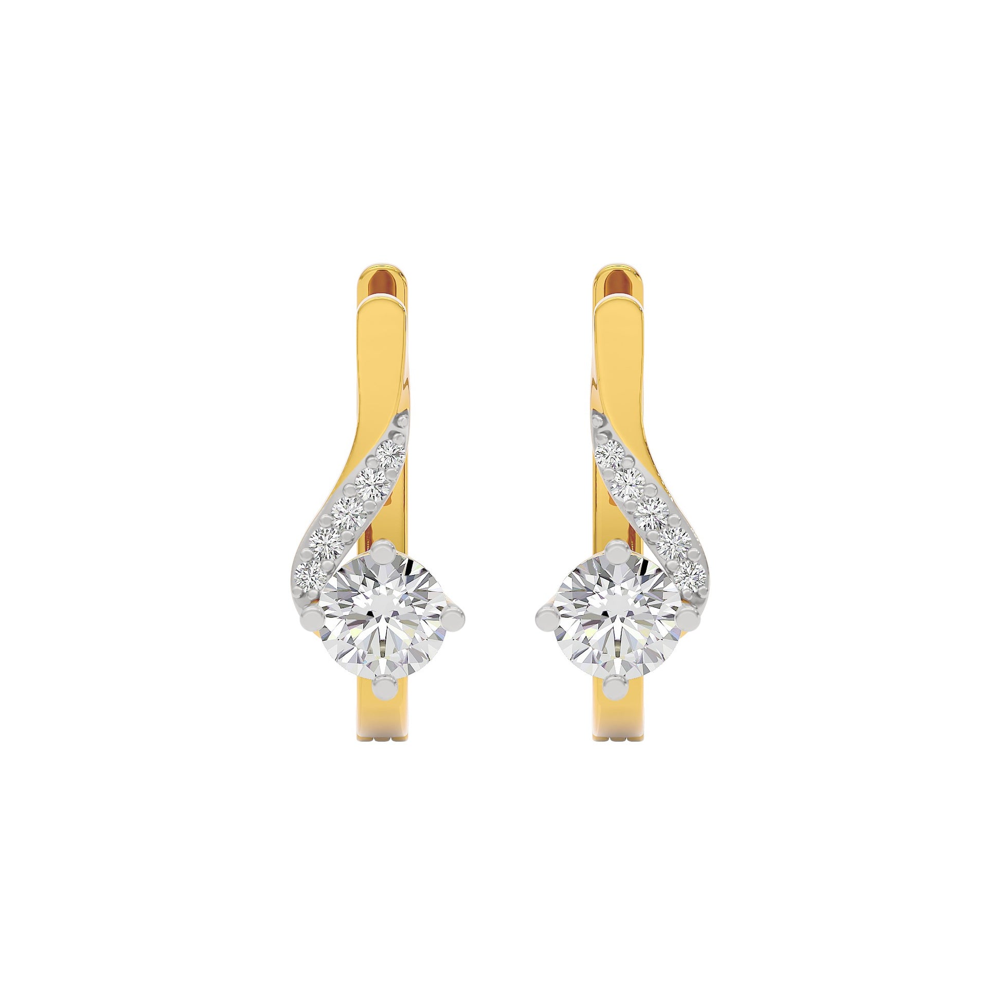 Purity Whisper Diamond Studs 18 KT / Yellow Gold