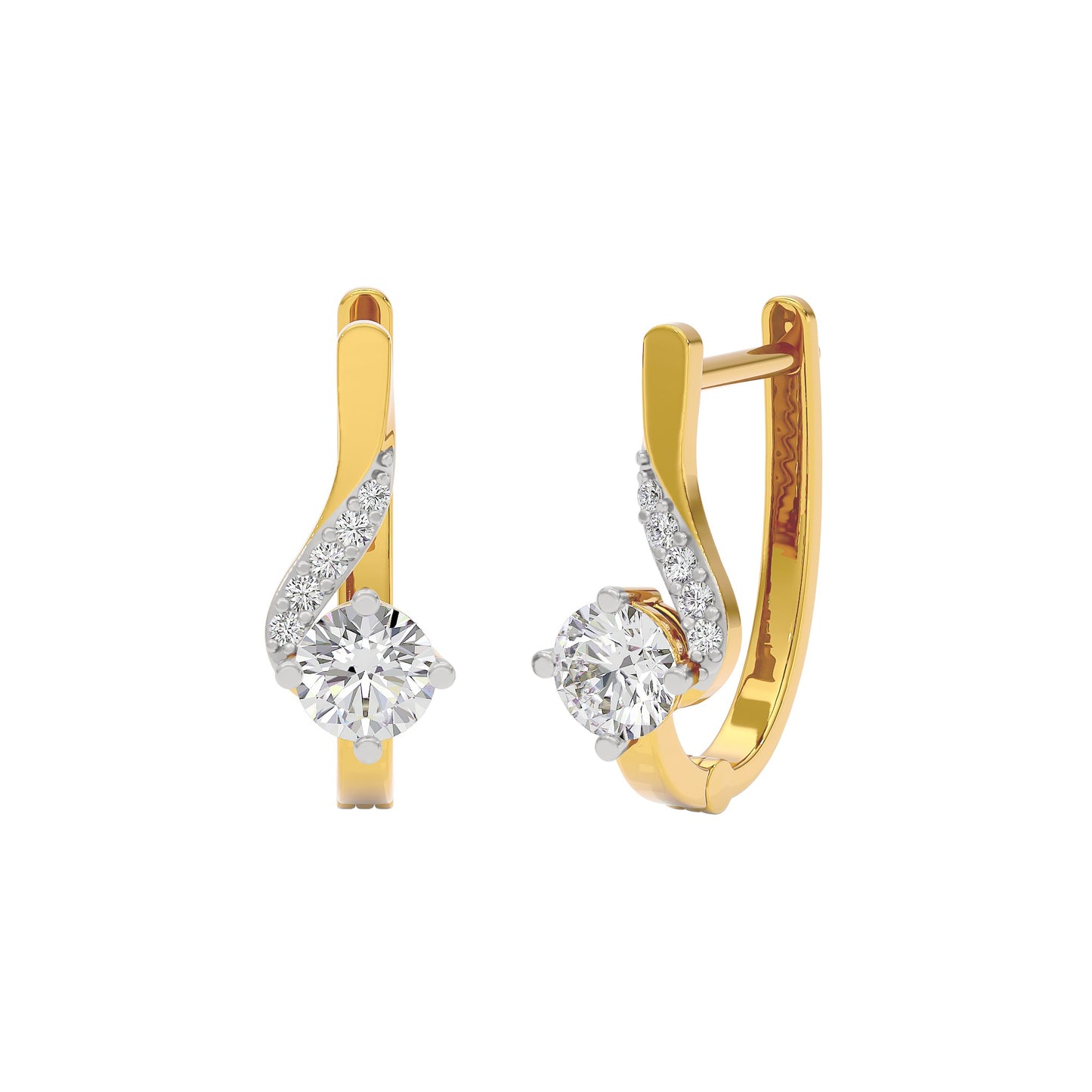 Purity Whisper Diamond Studs 18 KT / Yellow Gold