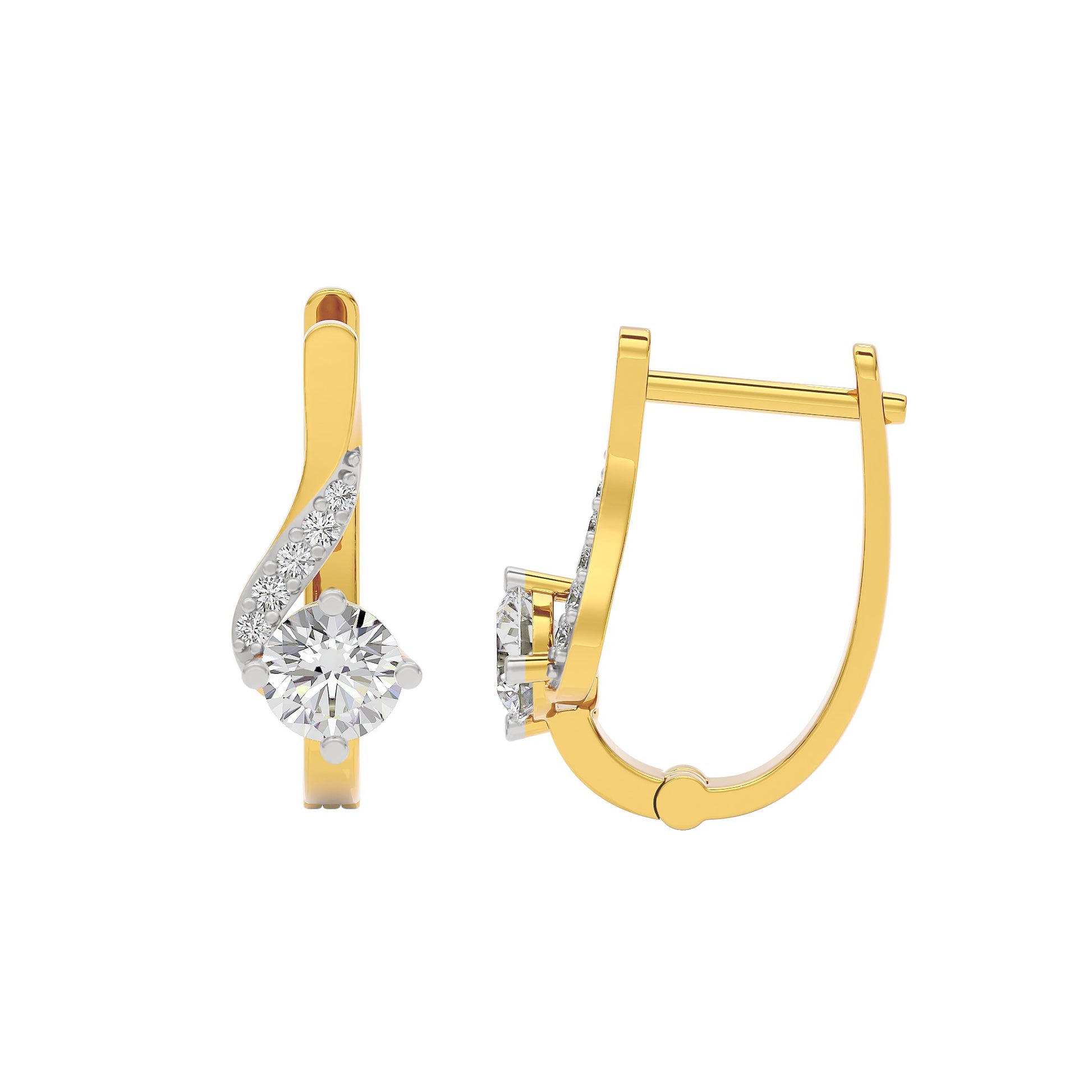 Purity Whisper Diamond Studs 18 KT / Yellow Gold