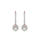 Luxe Sparkle Diamond Earrings 18 KT / Rose Gold