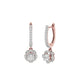 Luxe Sparkle Diamond Earrings 18 KT / Rose Gold