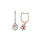 Luxe Sparkle Diamond Earrings 18 KT / Rose Gold