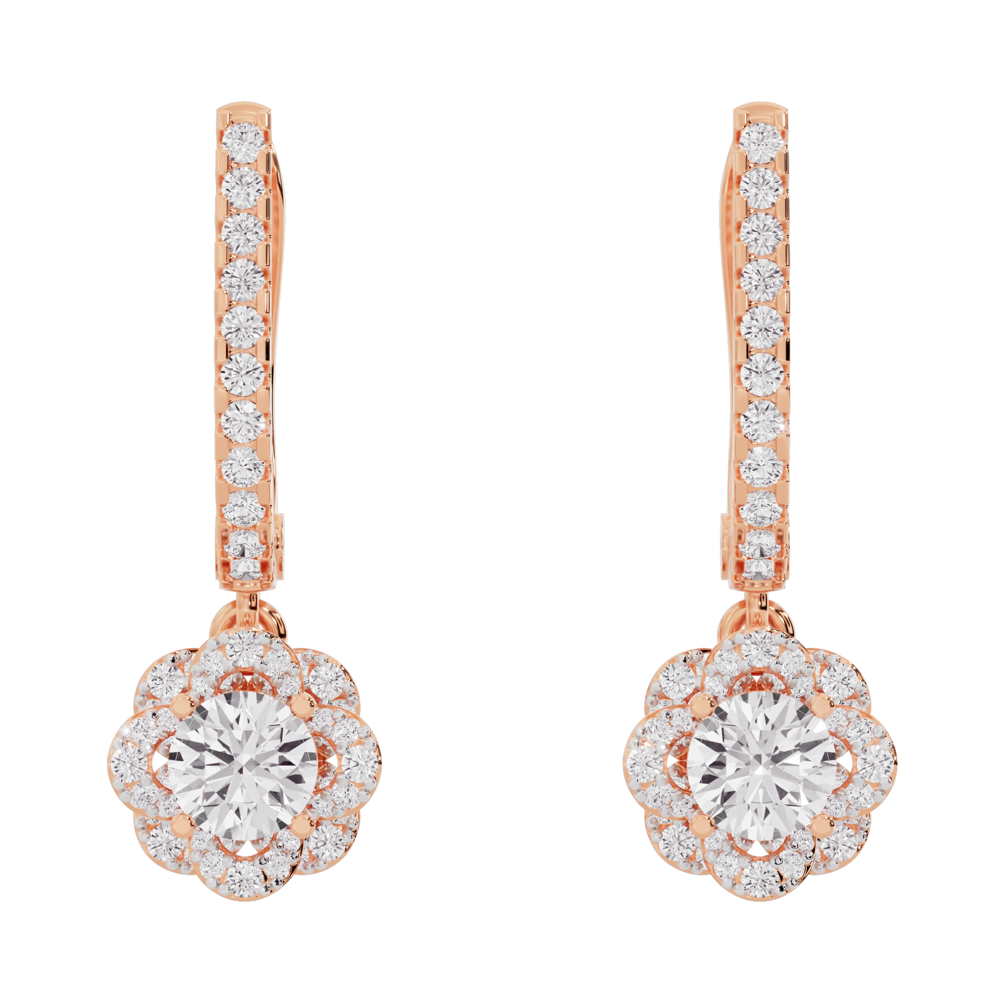 Luxe Sparkle Diamond Earrings