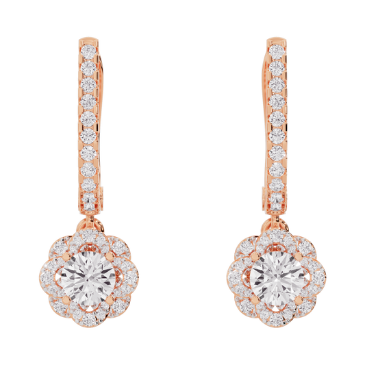 Luxe Sparkle Diamond Earrings