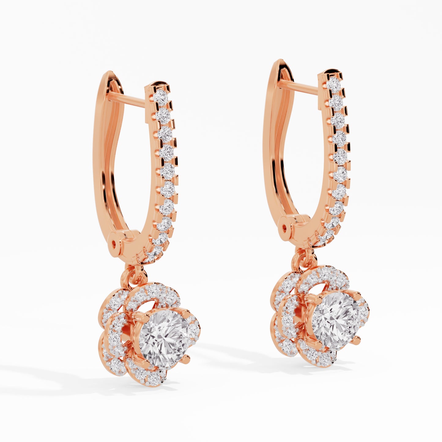 Luxe Sparkle Diamond Earrings