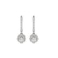 Luxe Sparkle Diamond Earrings 18 KT / White Gold