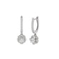 Luxe Sparkle Diamond Earrings 18 KT / White Gold