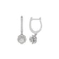 Luxe Sparkle Diamond Earrings 18 KT / White Gold
