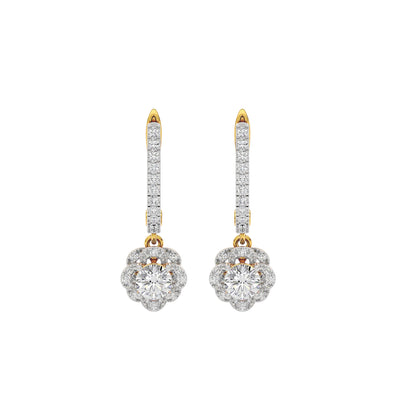 Luxe Sparkle Diamond Earrings 18 KT / Yellow Gold