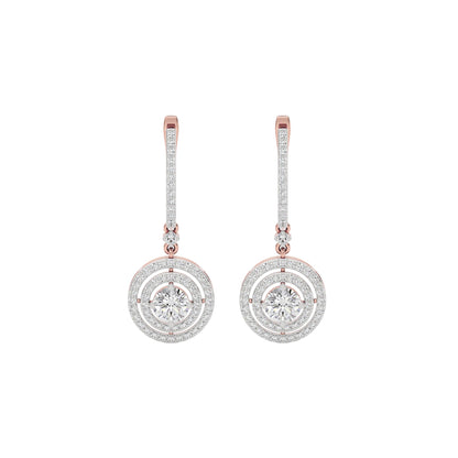 Luxe Chic Diamond Earrings 18 KT / Rose Gold