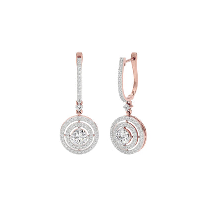 Luxe Chic Diamond Earrings 18 KT / Rose Gold