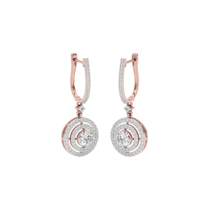Luxe Chic Diamond Earrings 18 KT / Rose Gold